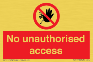No unauthorised access